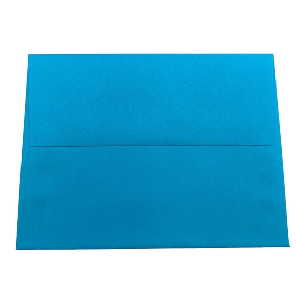 Brite Hue Envelopes 4 3/8 x 5 3/4 Blue Semi Vellum Finish 106 Qty in Box - Picture 4 of 6